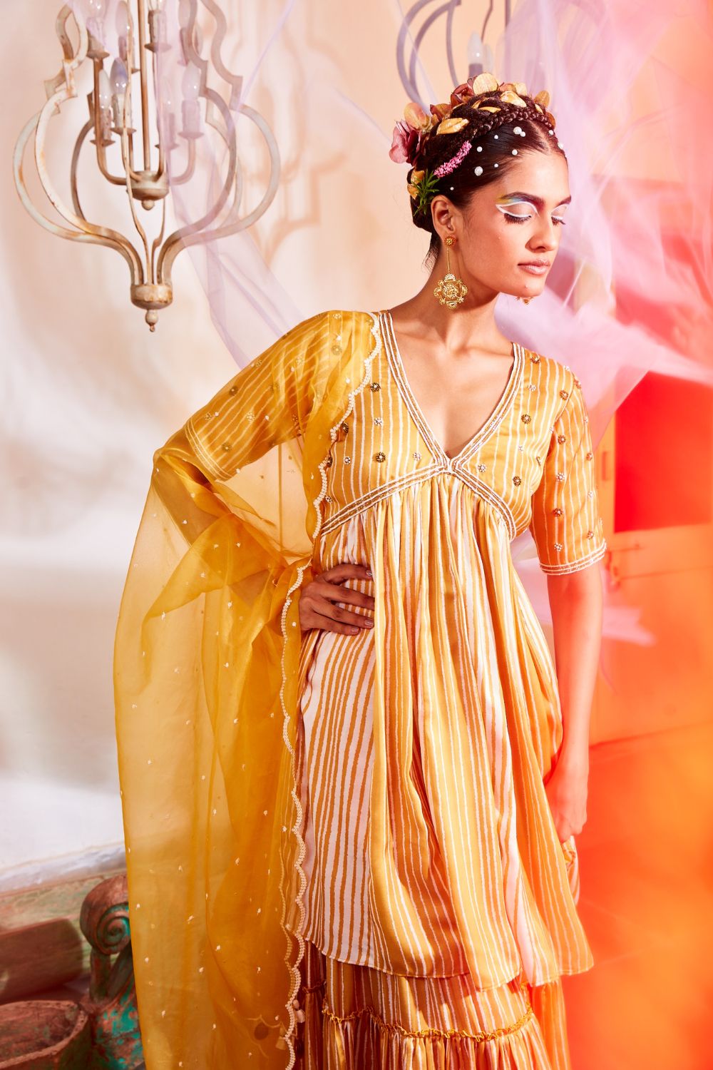 Sharara with peplum top | Designer party wear dresses, Indian dress up,  Boutique dress designs
